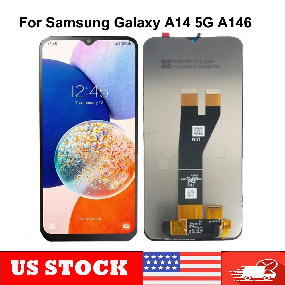 6.6 In For Samsung Galaxy A14 5G A146U1 LCD Display Touch Screen Sensor Digiziter Assembly For SM-A146U LCD Replacement