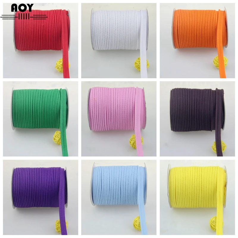 1/2"(12mm) Cotton Bias Piping Cord Tape Bias Binding For DIY Patchwork Garment Sewing Making And Trimming Home Textile 5yards sewing tools craft supplies