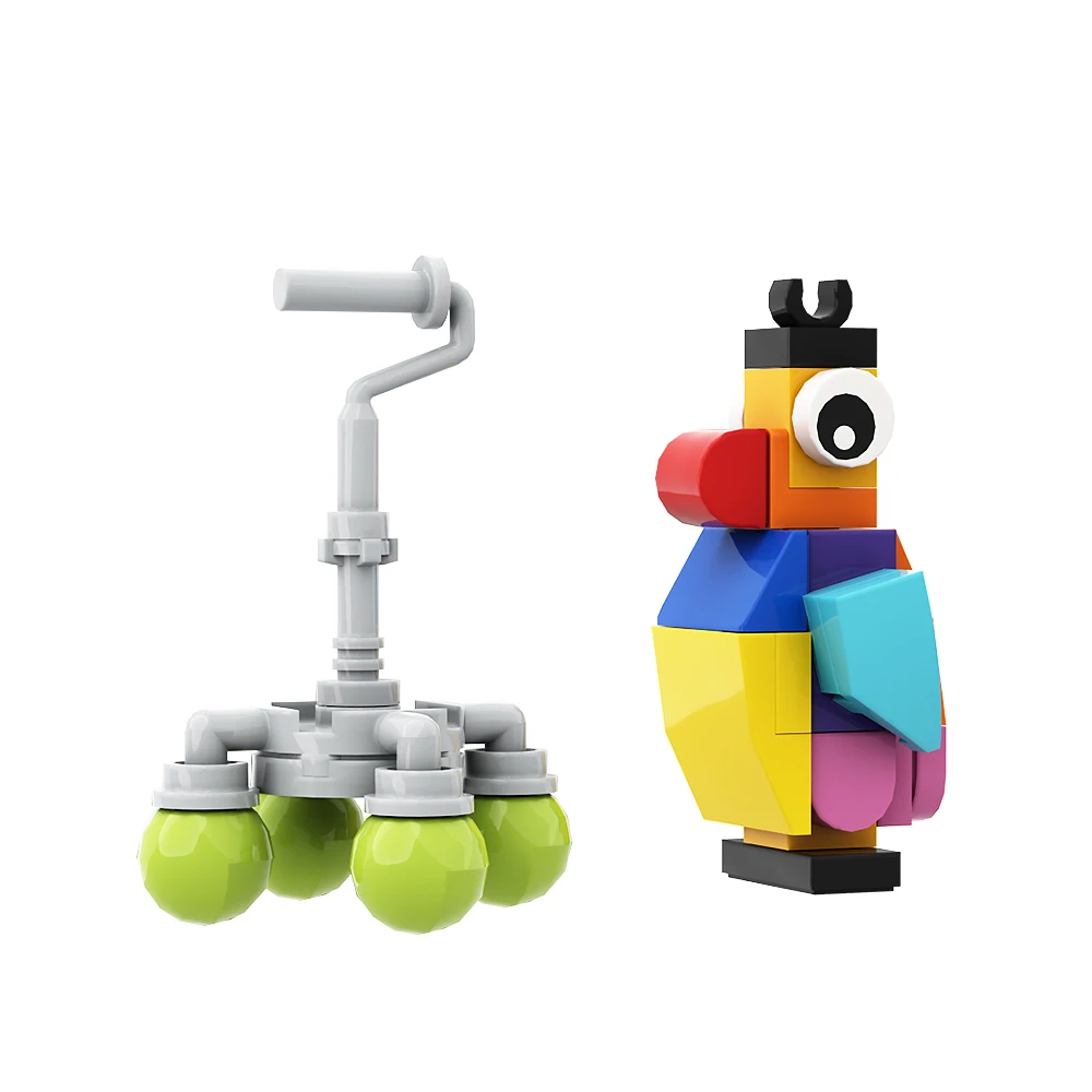 Gobricks MOC Up Kevin The Bird Peluche Building Block Educational DIY Toys Flying Balloon House Model For Kid Birthday Gift