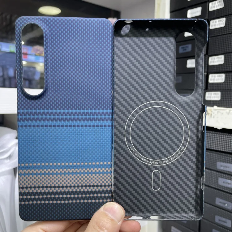 Coque Carbone Avec Verre Trempé Pour Sony Xperia 1 VI - Protection 360° Noire