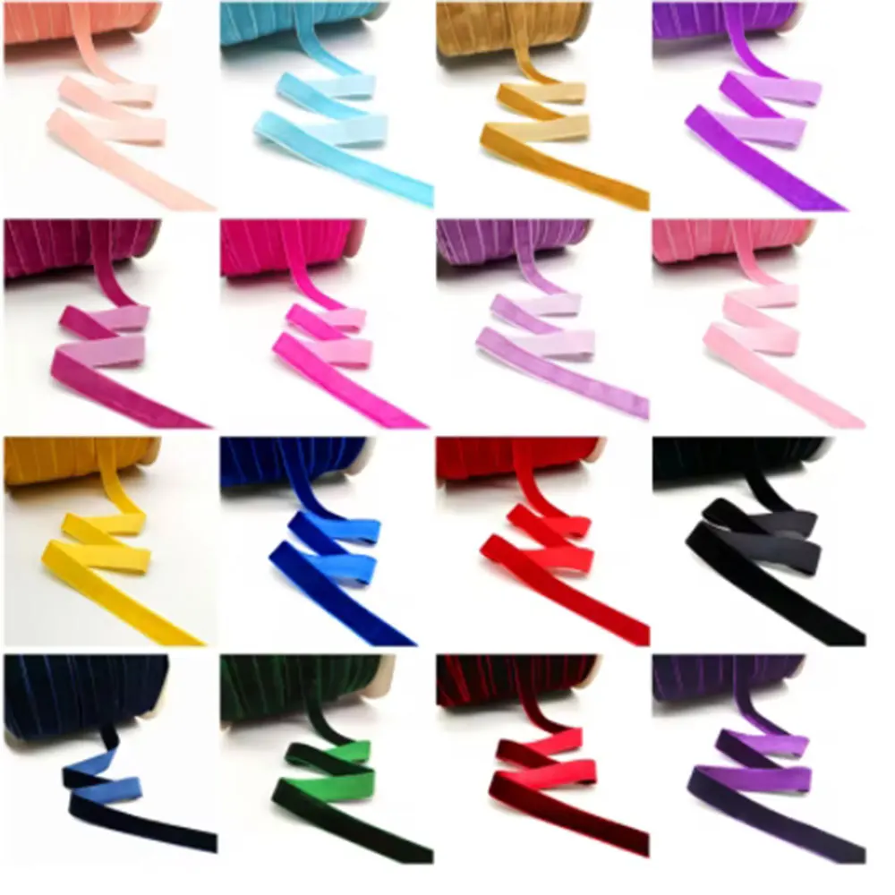 Velvet Ribbon 5 yards 6-25mm Velvet Ribbon Wedding Party Decoration Handmade Ribbon Gift Wrapping Hair Bowknot DIY Christmas