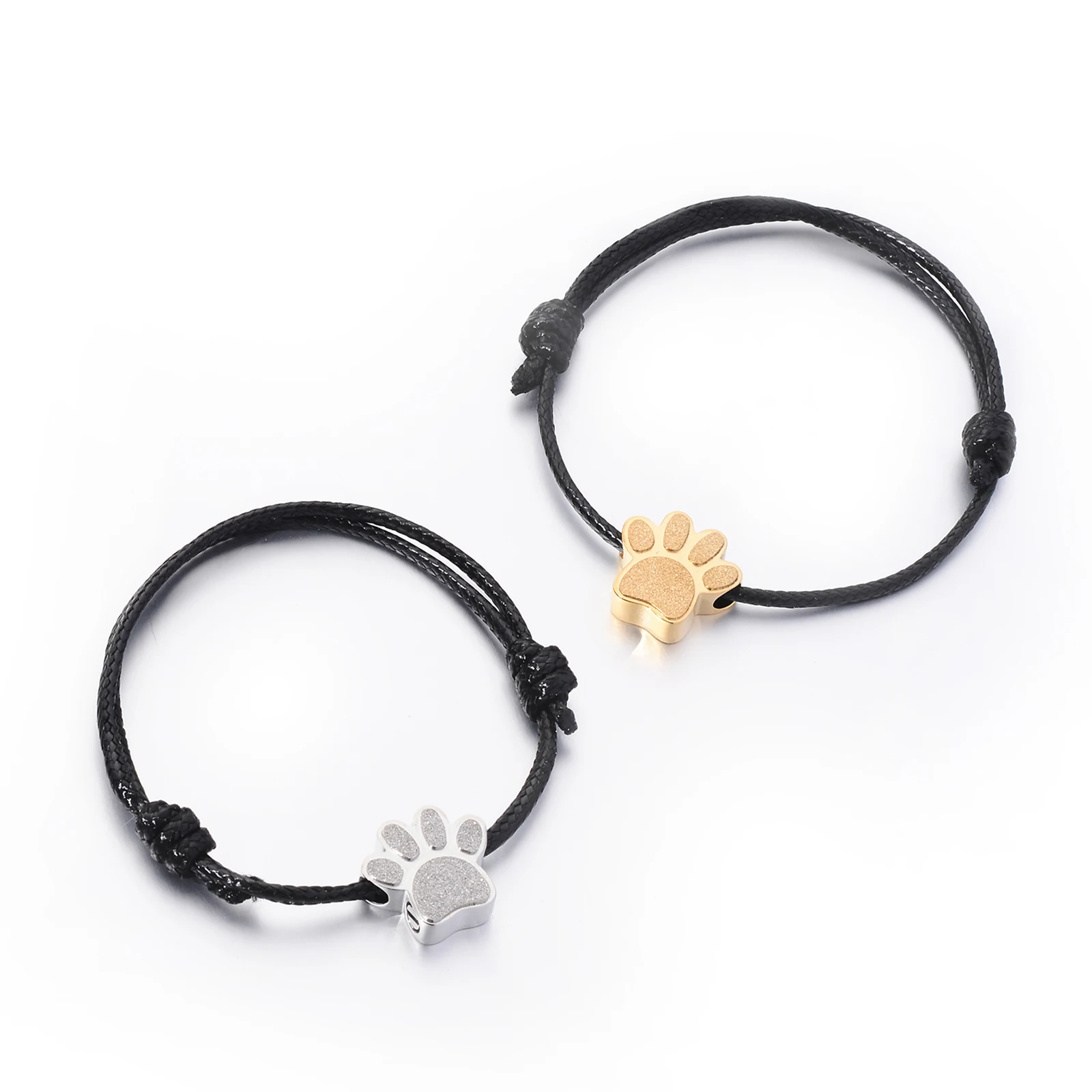 Cremation Bracelet for Ashes Stainless Steel Paw Print Urn Jewelry Adjustable Bangle Pet Dog Cat Ash Holder Memorial Gift 4