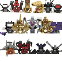 2024 New Skibidi Toilet Men vs. Monitor Building Blocks Super Titan TV Man Sound Man Children's Toy Birthday Building Block Gift 1