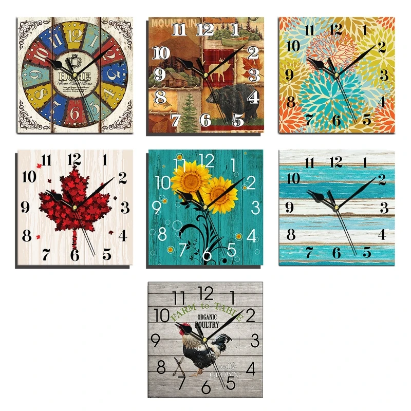 

Современные деревянные настенные часы для офиса, кафе, искусства, большие часы, настенный декор, часы, ремесла