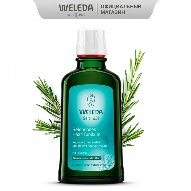 Weleda crescita tonica rassodante dei capelli con rosmarino 100 ml 9571  balsamo cosmetico per la cura