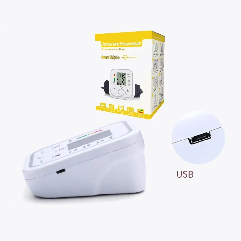 Blood Pressure Monitor Portable Digital Upper Arm Blood Pressure Monitor Measurement Tool Blood Pressure Monitor Meter Tonometer Sphygmomanometer blood pressure monitor,blood pressure meter