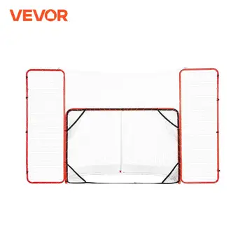 VEVOR Hockey Goal with Backstop Targets Street Steel Hockey Net 72 1