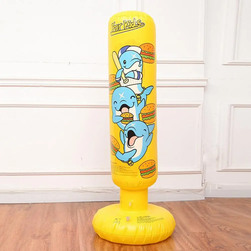 어린이 텀블러 공기 주입식 펀칭 백, 체육관 피트니스 복싱 훈련, 어린이 샌드백, 가정 체육관 피트니스 복싱 싸움 훈련 장난감 