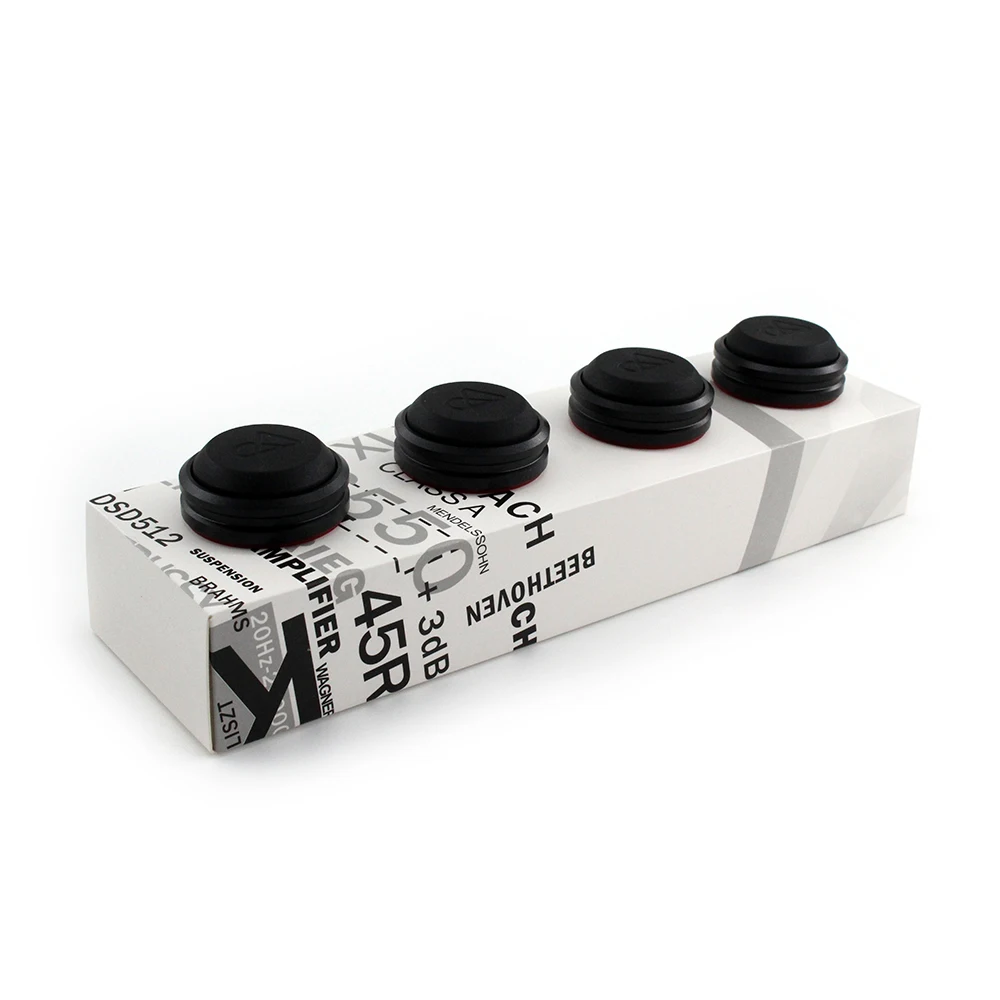 10 Piedini Antivibrazione Per Altoparlanti 40mm - Argento, In Alluminio E Schiuma, Assorbono Shock - Foto 10