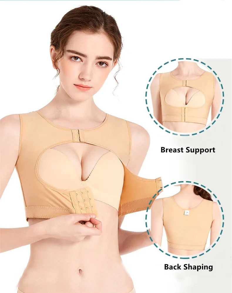

Shapewear After Liposuction Strong Pressure Side Collection Breast Support Bra Post-Surgery Posture Corrector Compression Shaper