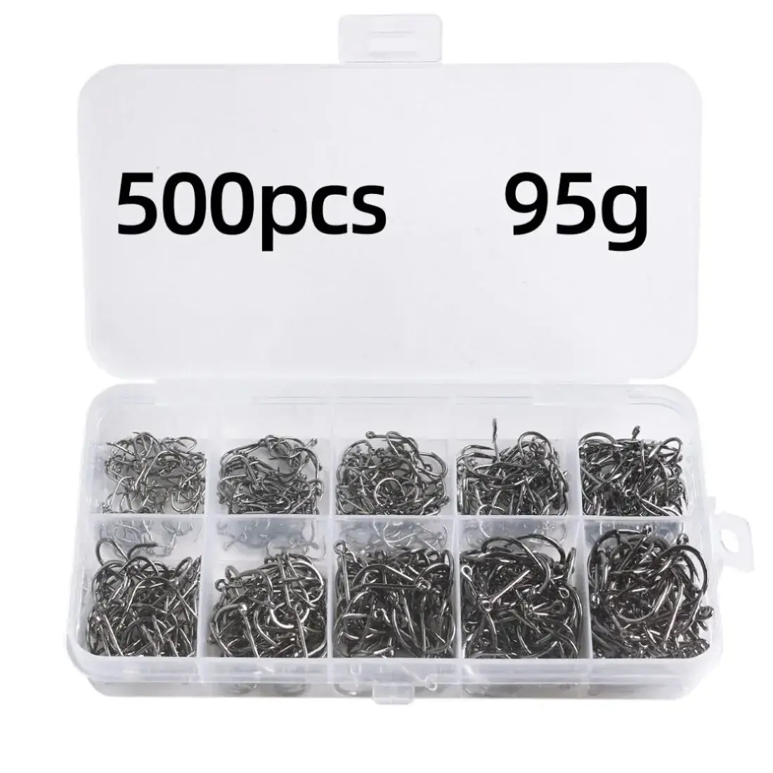 Fishing Hook 100-2000 Pieces Set Boxed Inverted Hooks Outdoor Fishing In Lakes Rivers