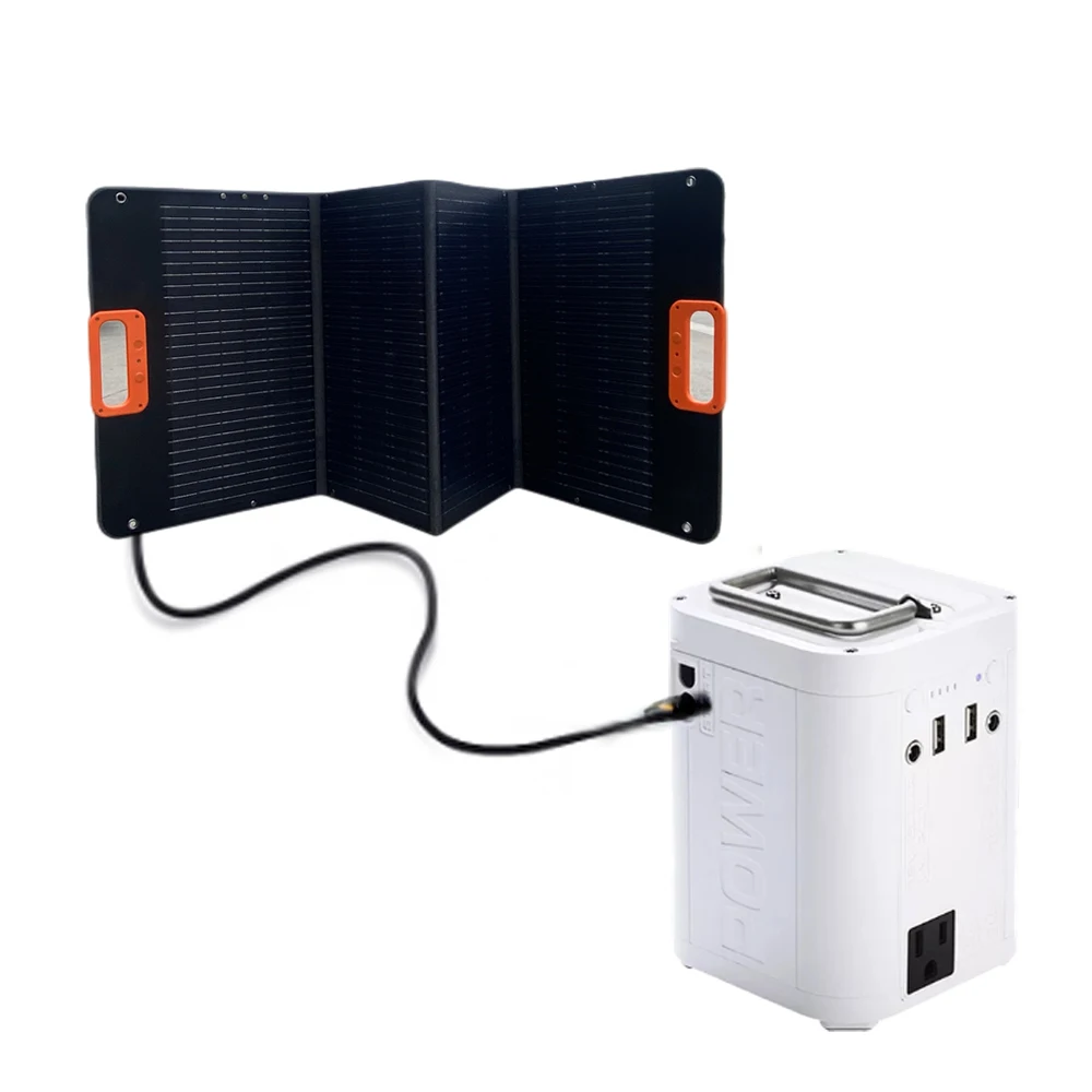

Hot selling mobile power USB output solar energy storage power station mobile power 110V / 220V 100W