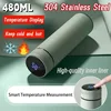 500ml Smart Water Bottle Stainless Steel Thermos Temperature Display Leakproof Vacuum Flasks Coffee Cup Milk Mug Christmas Gift 2