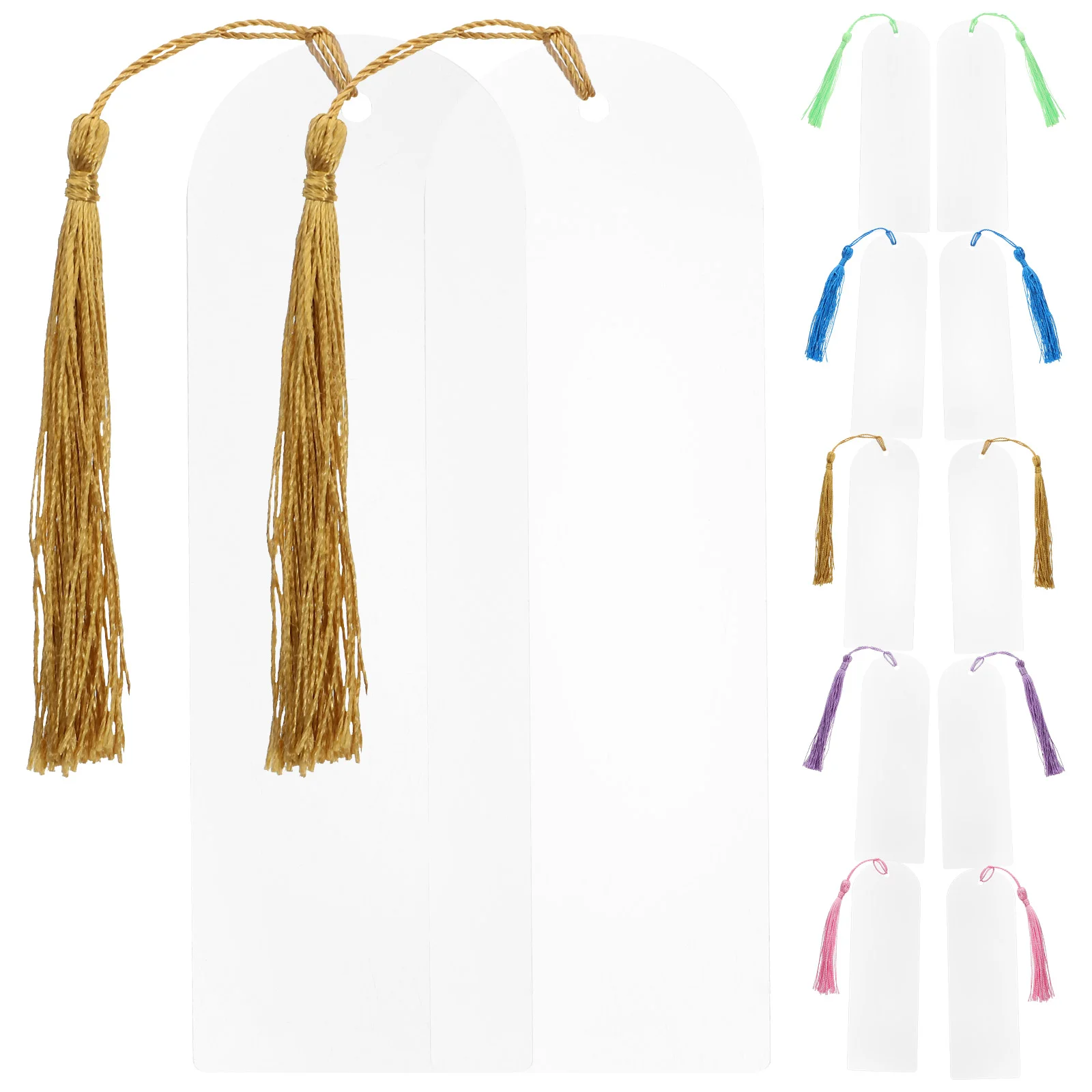

1 Set of Tassels Blanks Acrylic Bookmarks Delicate Acrylic Bookmark DIY Bookmark