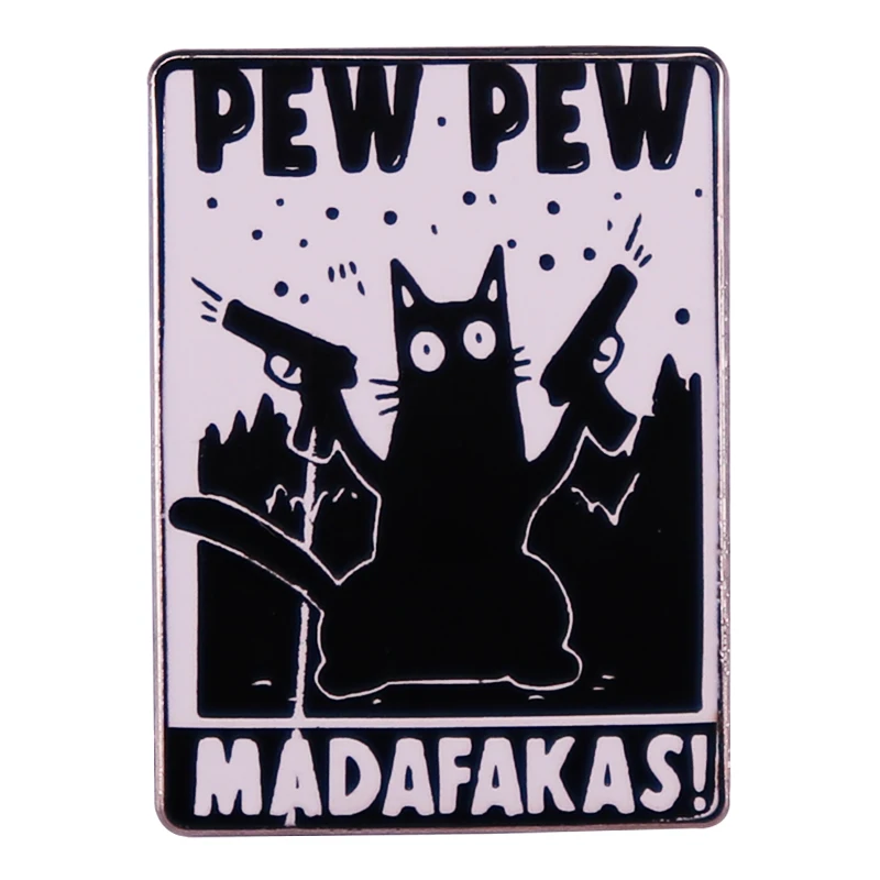 Funny-Cat-Pew-Pew-Madafakas-Enamel-Pin-Brooch-Badge-Backpack-Decoration ...