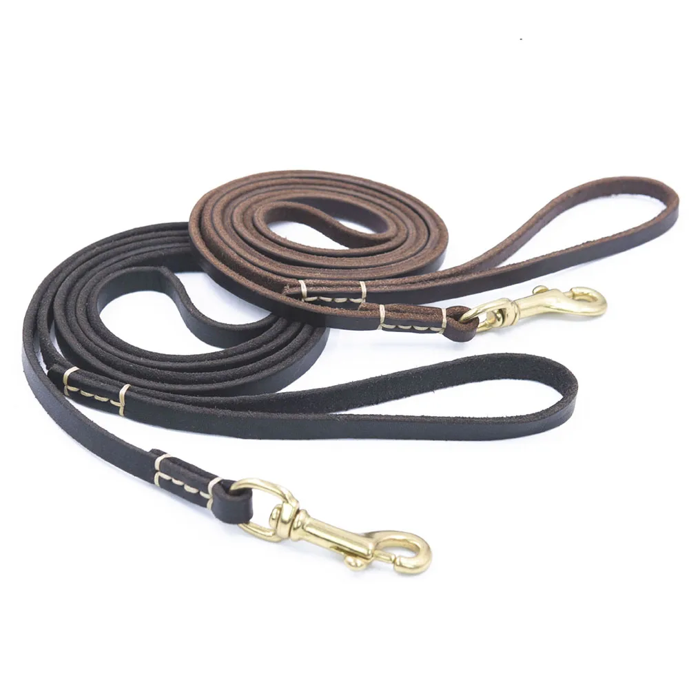 100 Genuine Leather Dog Leash Quality Handmade Durable Soft Real