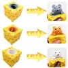 Stress-relieving Pet Cheese Mouse Cheese Pinch Fun Stress Ball Vent Squirrel Cup Prank Toy Antistress Toy Small Toys Fidget Toy 2