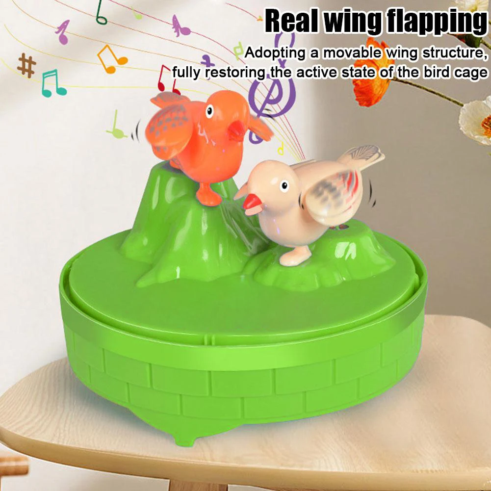 Electric Talking Bird Sound Music Maker Animal Parrot Voice Controlled Bird Cage Light Electronic Toys for Kids Gift