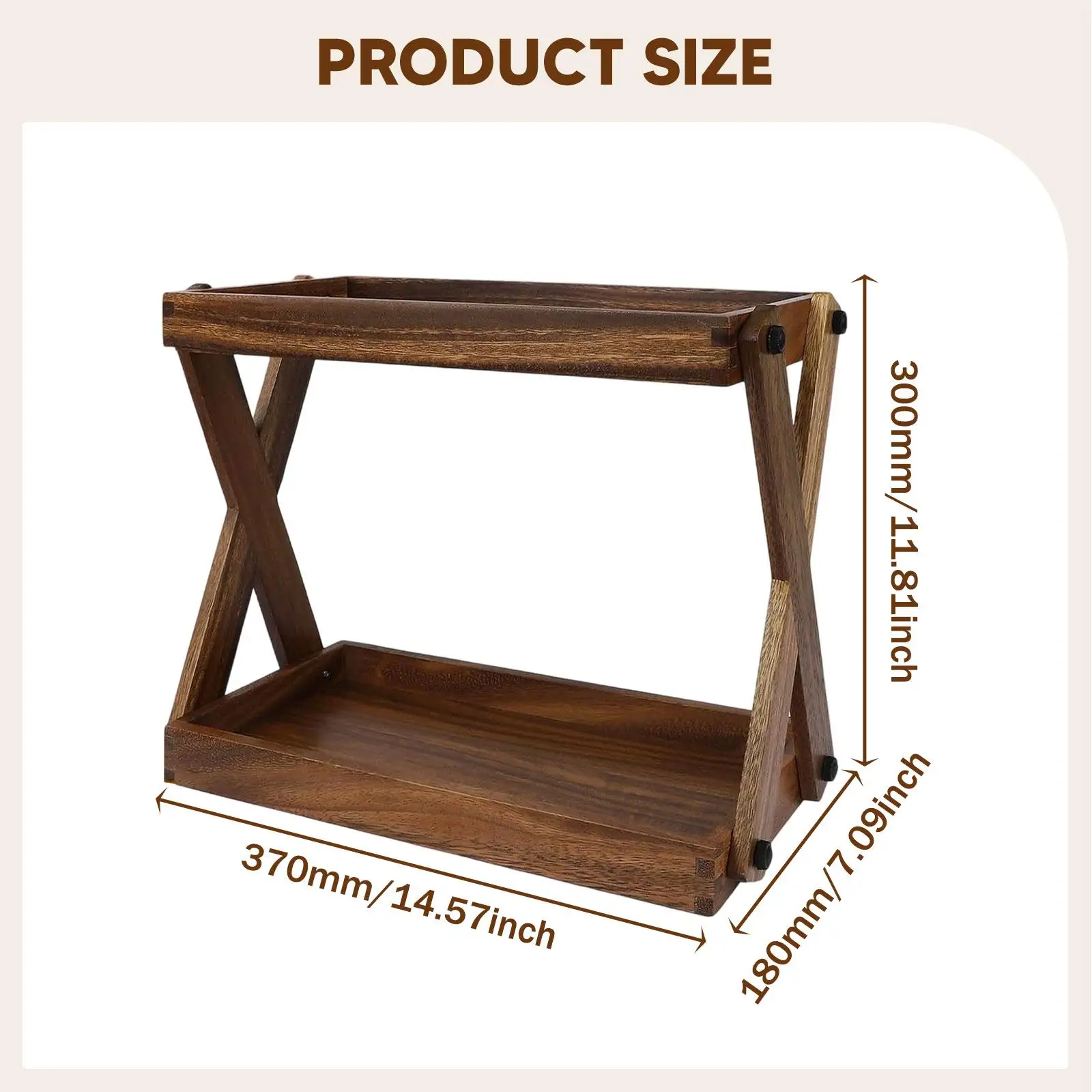 Wood Countertop Shelf Condiment Storage Organizer Kitchen Rack Wood Countertop Shelf Condiment Storage Organizer Kitchen Rack