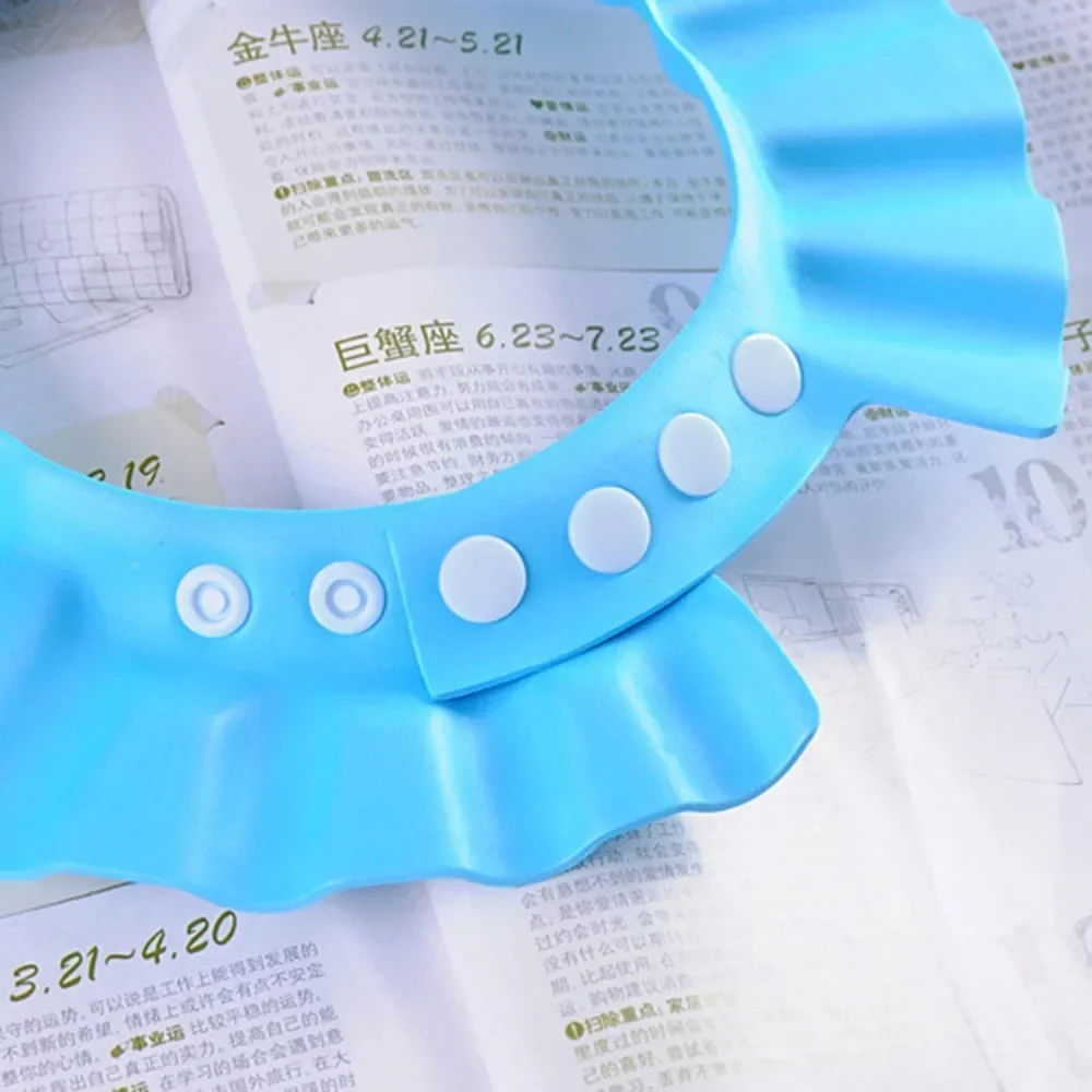 Adjustable Baby Shampoo Cap Soft Hair Wash Hat for Kids Bathing Shower Ear Hair Hat For 0-6 Years Children Head Cover Cap 1 PC