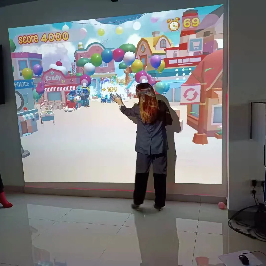 스매시 볼 월 인터랙티브 프로젝션 게임 3D 실내 어린이 성인 비디오 멀티미디..
