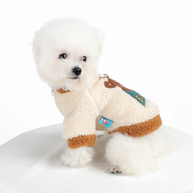 1Pc Pet Clothes Plush Zoo Sweater Bear Autumn and Winter Thickened Coat Cat Dog Warm Clothing 5