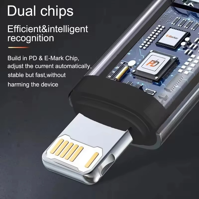 NNBILI PD30W USB C타입 to iOS 어댑터, iOS(남성) to C타입(여성) 변환기, 아이폰 15 14 13 12 11 맥북 고속 연결 컨버터