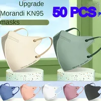 KN95 Face mask Morandi Color Multi Color Adult Four Layer GB2626 Independent Packaging  mascarilla  masques jetables  Anti-dust 1
