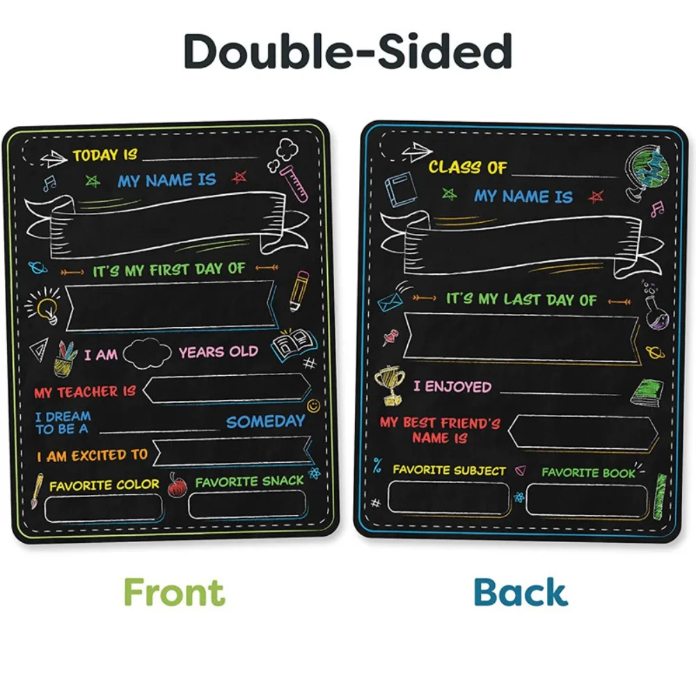 

Black Monday Record Blackboard New Wood 30x25cm Wordpad Double Sided Color Printing Hand Lifting Graduation Photography