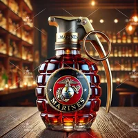 Home decor, glass handicraft ornaments; grenades, wolves, car shapes, various liquid containers