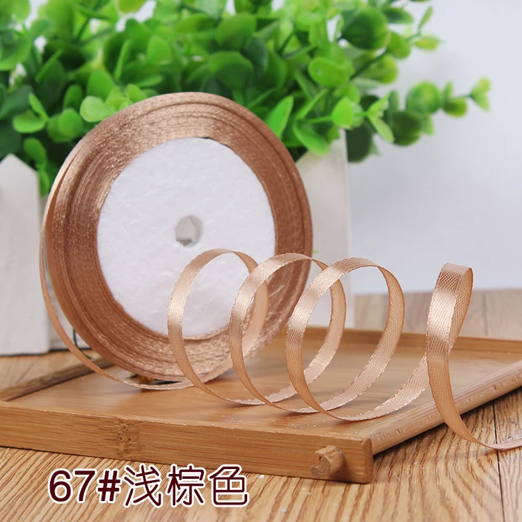 thumbnail image 1 of Cintas de encaje de 25 yardas de largo y 6 mm de ancho, cinta de satén decorativa barata de 22 metros para manualidades de costura, decoración de bodas y fiestas, 1 of 5