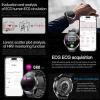 שעון חכם חדש לשנת 2025 עבור XIAOMI Health Trackr עם חומצת אוריק, שומנים בדם, לחץ דם, ECG+PPG, שעון חכם לניתוח הגוף של הגברים 4