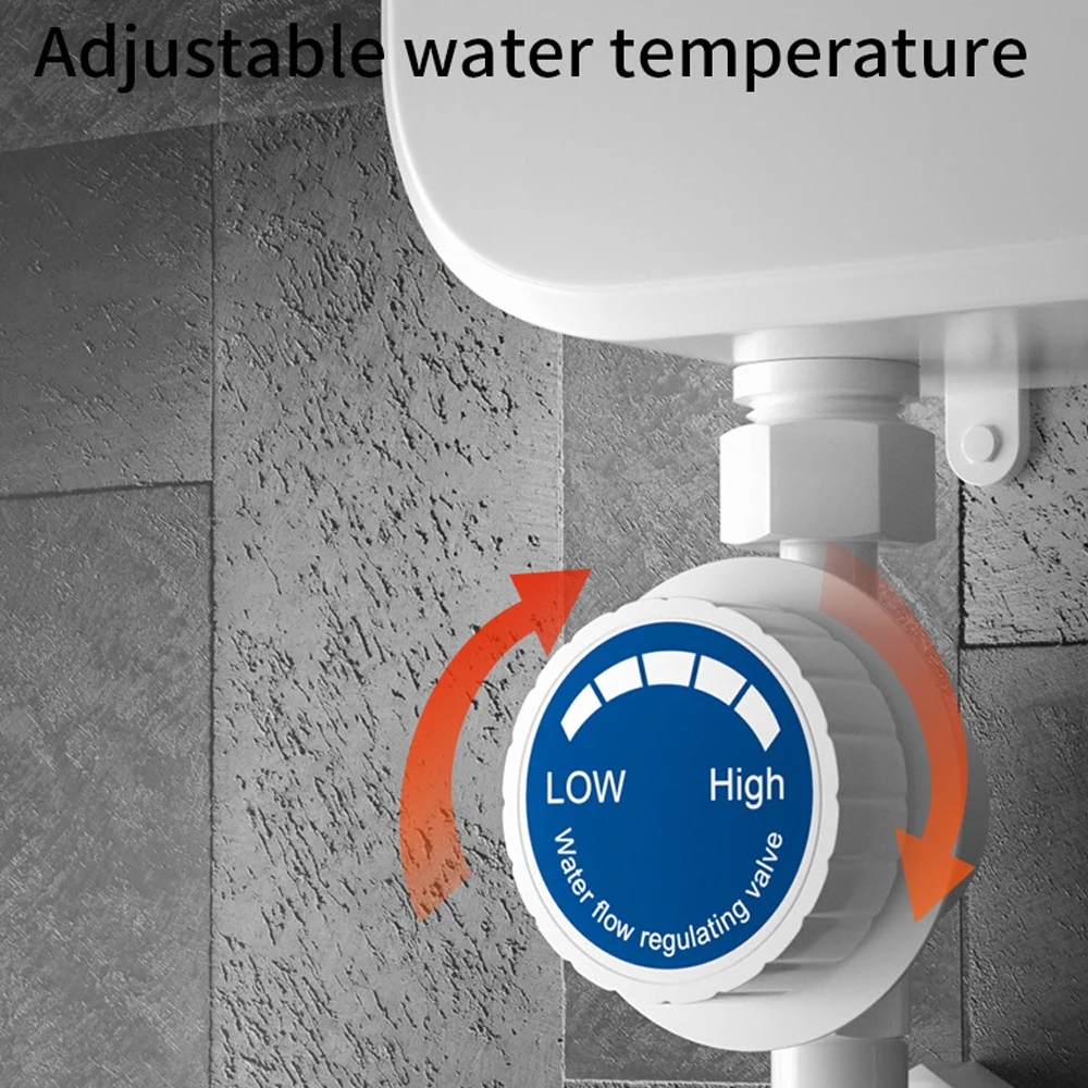 Instant Water Heater LCD Digital Display Thermostatic Shower Water Heating Device Stainless Steel Tankless Rapid Heating Machine water heater