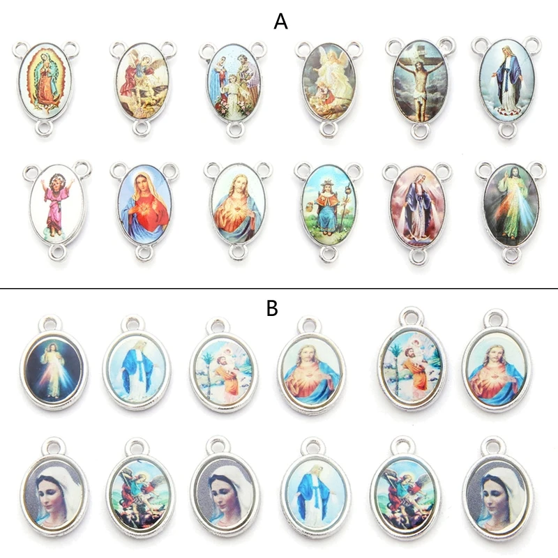20CF Virgin Jesus Ancient Pendant Mary Pendant Double sided Charm Ladies Religious Gift Metal Fashion Jewelry| | - AliExpress