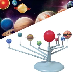 Kit de modèle de planétarium 9 planètes système solaire, projet scientifique d'astronomie, bricolage cadeau d'assemblage, jouets éducatifs précoces pour enfants 