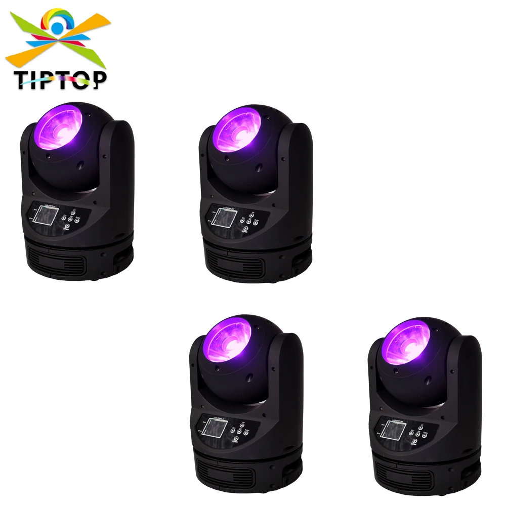 

4/pcs 60W RGBW LED COB Beam Moving Head Light for DJ Disco Party Wedding KTV Bar DMX512 Control Stage Lighting Device