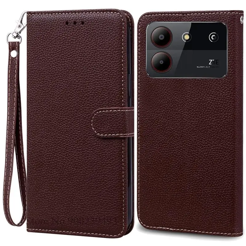 Elegant Leather Wallet Flip Case - Premium Phone Cover with Bumper Protection