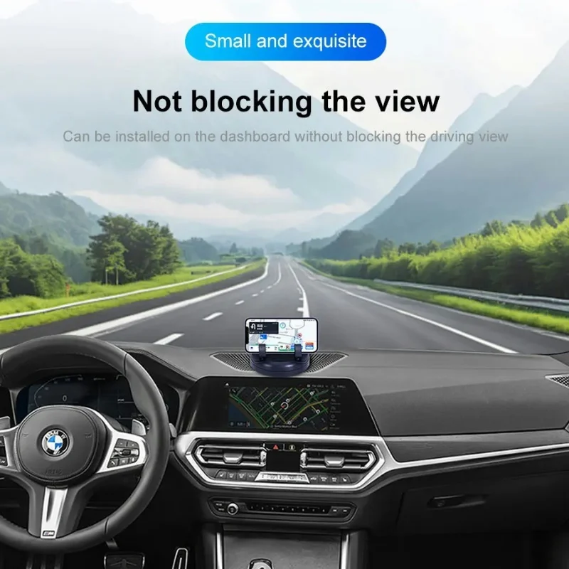 360-Degree Rotation Car Phone Holder Dashboard Head-Up Phone Mount Stable Universal Auto Stand luminous Number Plate