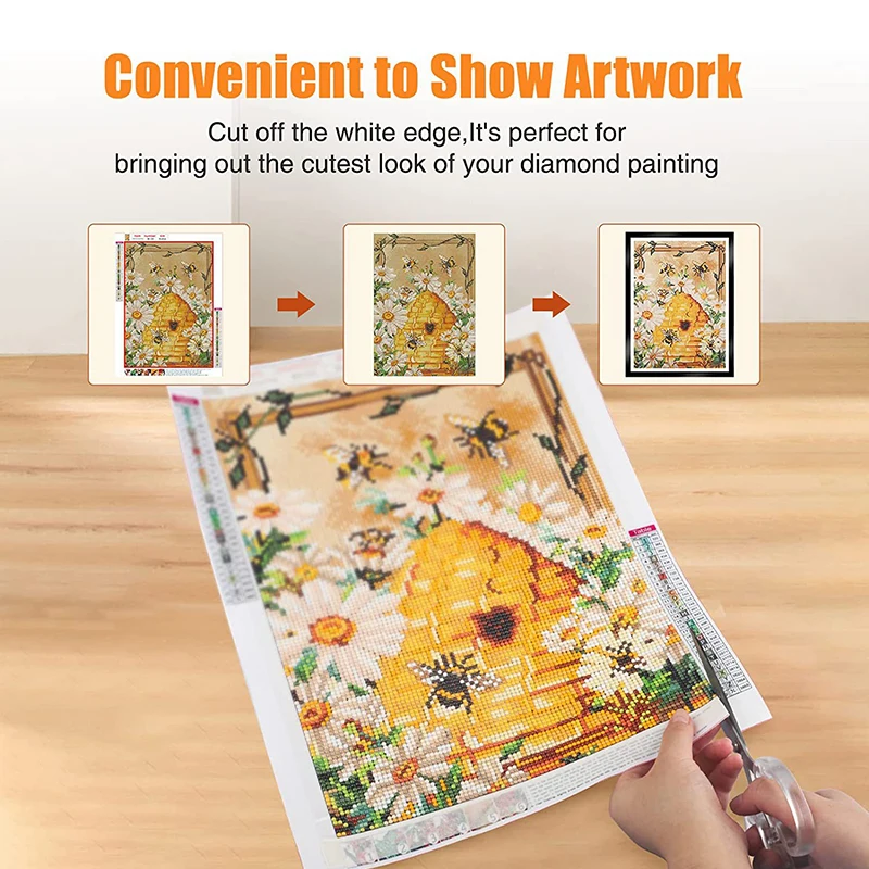 30x40CM Magnetic Photo Frame Diamond Art Frame PVC Black Painting Pictures Certificates Display Home Office Wall Decor photo frame