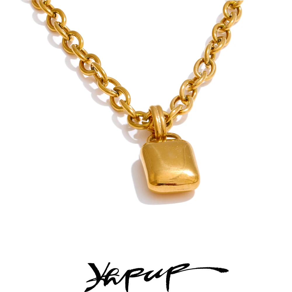 Yhpup Personalized Pendant Necklace Stainless Steel