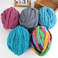 1Pc 250g Chunky Yarns for Knitting and Crochet Blanket Cushion Multicolor Chenille Thick Line Soft Warm Crochet Yarn Scarf Line 1