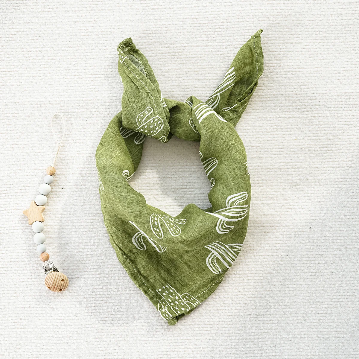 HappyFlute One Piece 60*60CM Multi-Function Muslin Swaddle Feeding Burp Cloth Soft Cotton&Bamboo Baby Face&Hand Wash Wipe