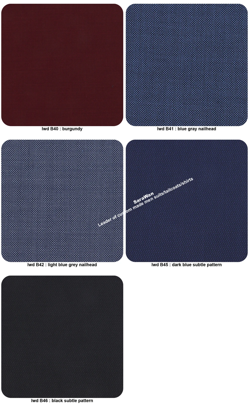 Description Picture 4 of itemLuxury Navy Plaid Suit Men Custom Made Wool Blend Business Suits With Bemberg Lining,Bespoke Tailore Casual Windowpane Blue Suit