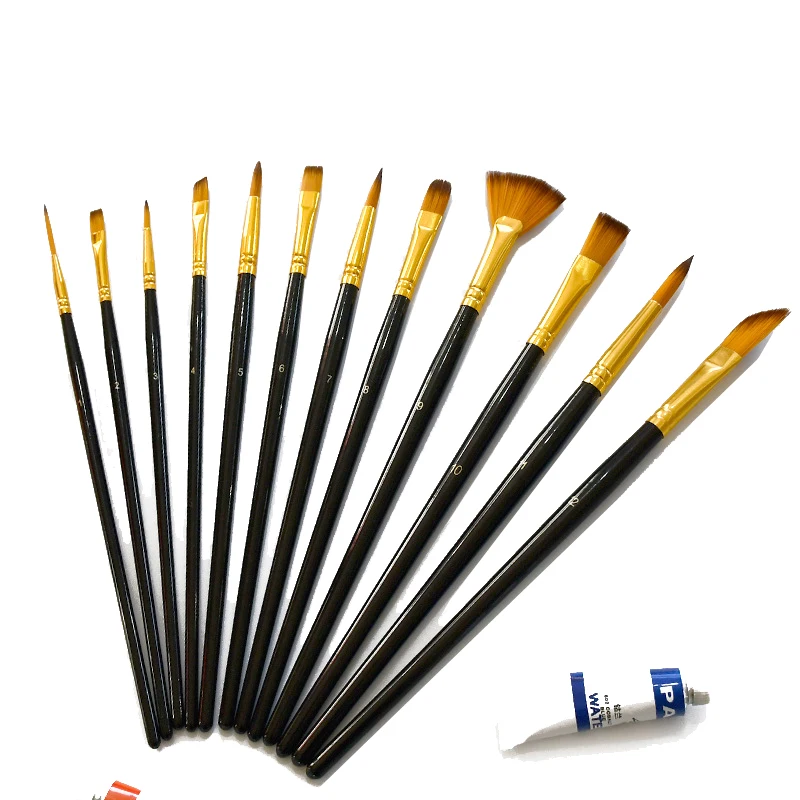 2Pack 10Pcs Paint Brushes for Acrylic Water Color Painting Brushes for Kids  Miniature Paint Brushes Easter Egg Face Painting