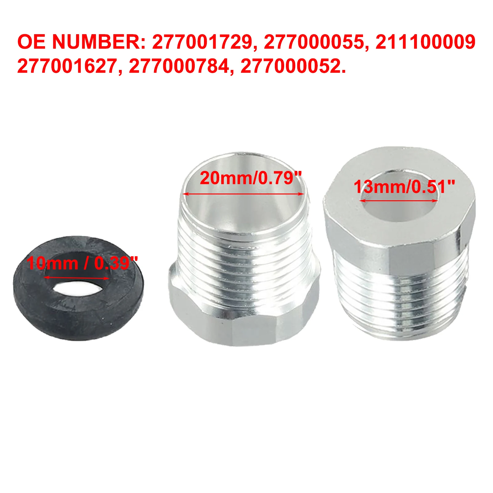 Aluminum Nut Cable Lock Nut Kit Auto Parts 277001729 Aluminum Rubber Half Ring Retainers Steering Reverse 21110009