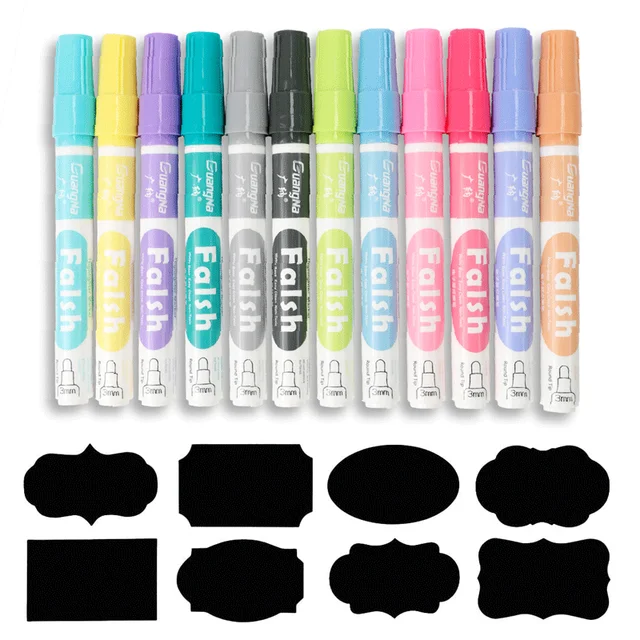 Chalkola Liquid Chalk Marker Pen White Dry Erase Chalk Markers for