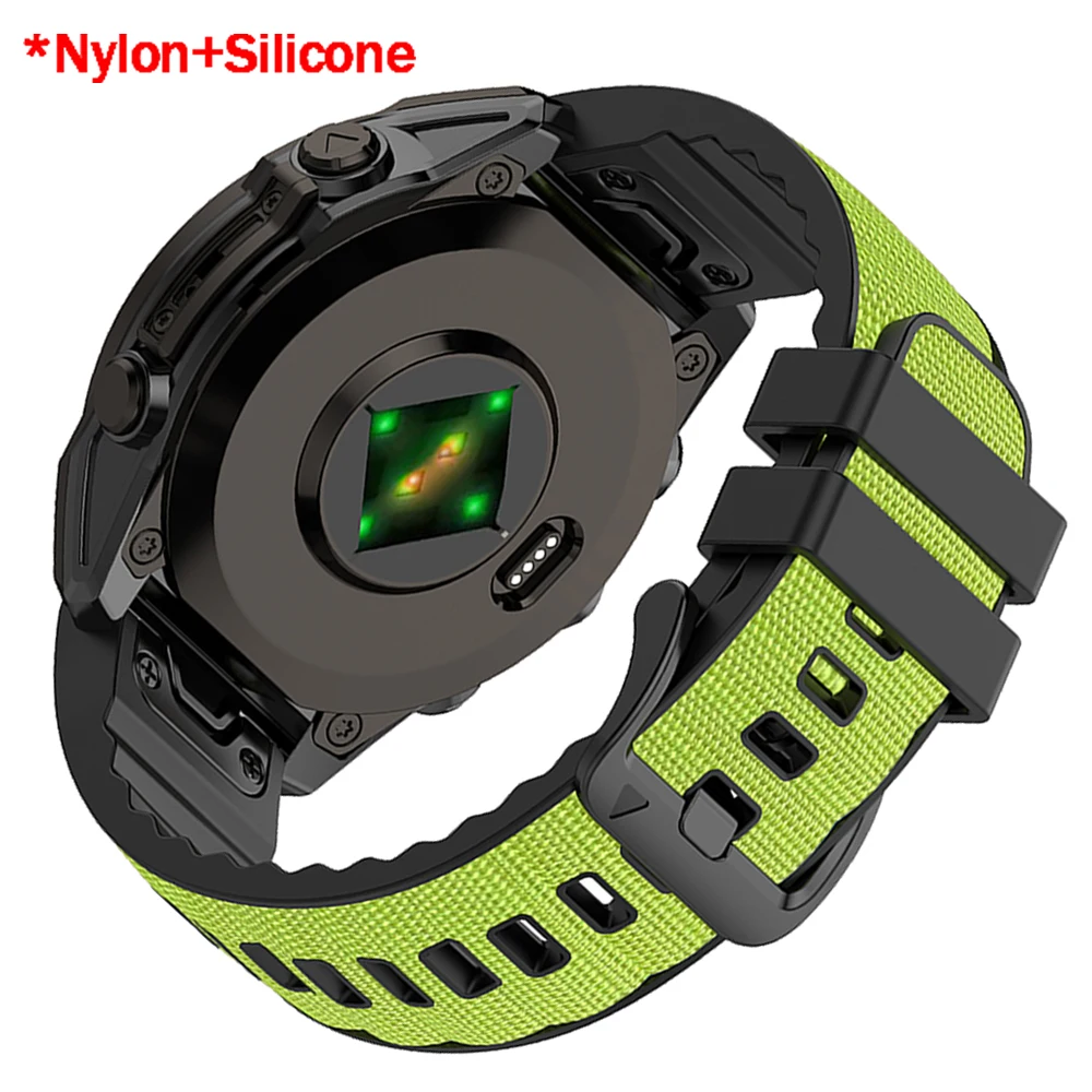 Premium Hybrid Leather-Silicone Watch Strap with QuickFit Design (26mm/22mm)
