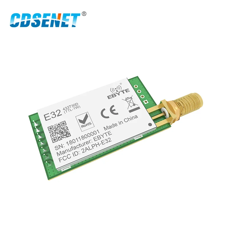 5PCS LoRa SX1278 433MHz Module Transmitter Receiver 8km E32-433T30D UART Long Range 433 MHz 1W Wireless Rf Transceiver CDSENET