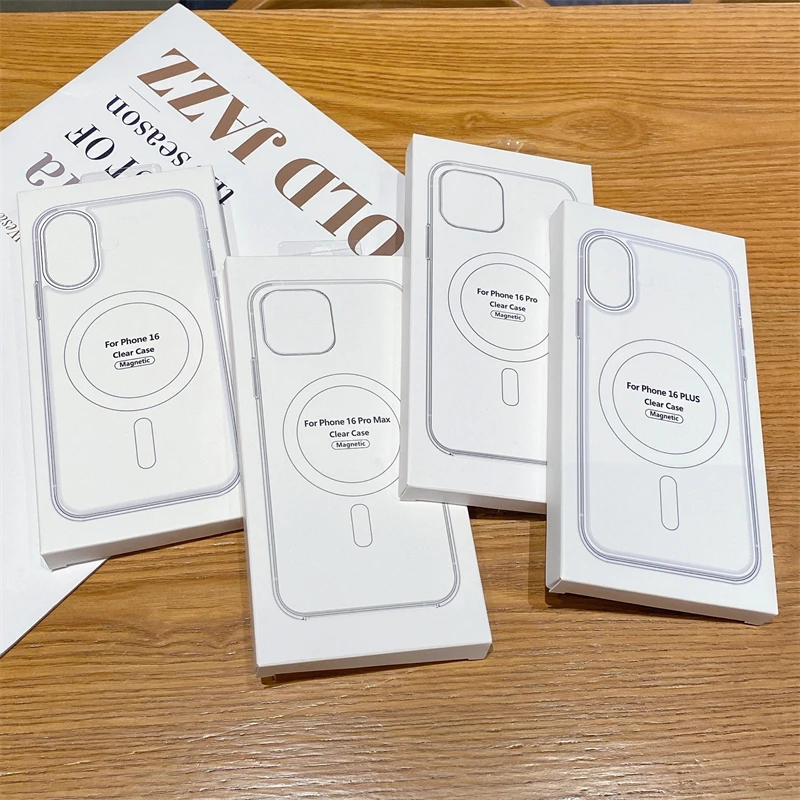 Crystal Clear Magnetic Wireless Charging Case with Acrylic Cover