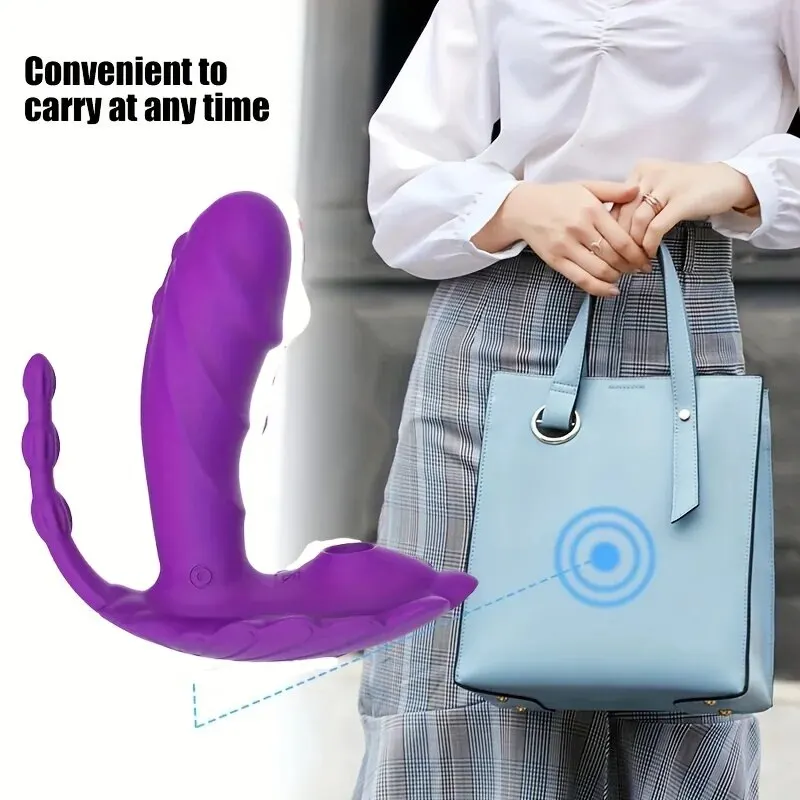 Bluetooth APP 3 in 1 vibratore per vibratore per donne telecomando senza fili succhiatore stimolatore del clitoride giocattoli del sesso coppia femminile_voghion.com